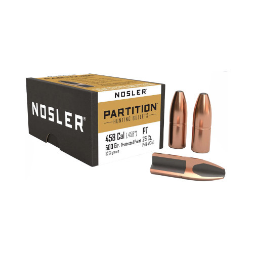 Nosler Geschoss 458 cal (458 Diameter) 500 gr Partition PT