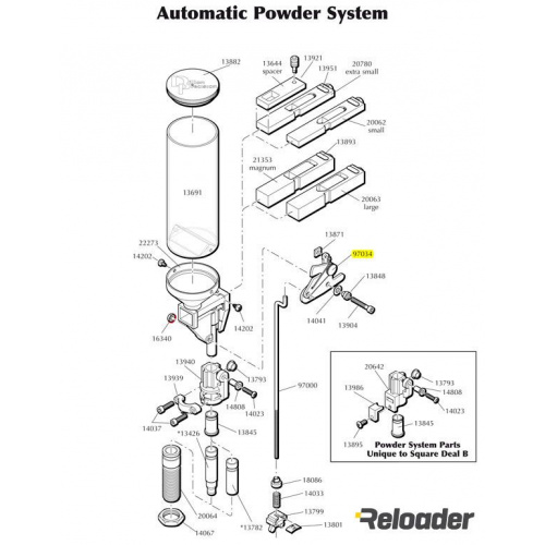 Dillon SL900 Powder Measure Assembly Assembled Lock Link Assembly