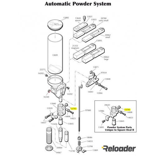 Dillon Automatic Powder System parts Roller