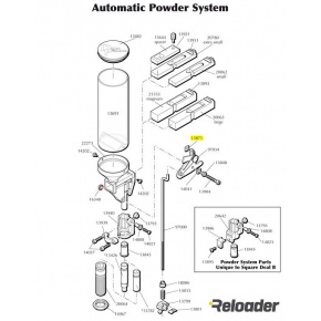 Dillon Automatic Powder System parts Bellcrank Cube Dillon Automatic Powder System parts Bellcrank Cube