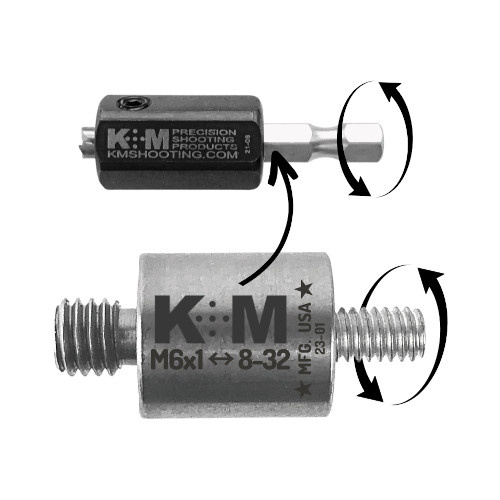K&M 8-32 Adapter to M6 K&M 8-32 Adapter to M6