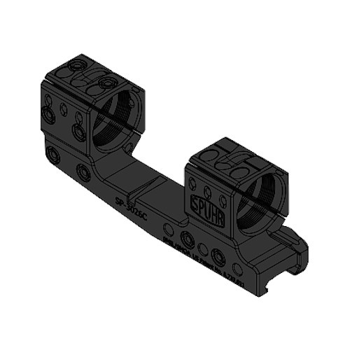 SPUHR Ausleger Zielfernrohrmontage 30 mm Picatinny, 0 MOA Höhe 32 mm