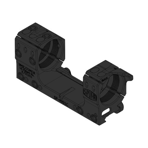 SPUHR Zielfernrohrmontage 34 mm Picatinny 30 MOA - Höhe 30 mm