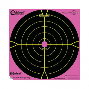 Caldwell Orange Peel 12" Bulls-Eye Pink (package 5 sheets) Caldwell Orange Peel 12" Bulls-Eye Pink (package 5 sheets)